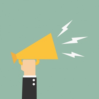 Picture of a bullhorn announcing a new LinkBuilding & Influencer Marketing category in the database