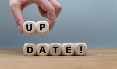 Image showing the words "updated" to reflect updates to Editorial Calendars category